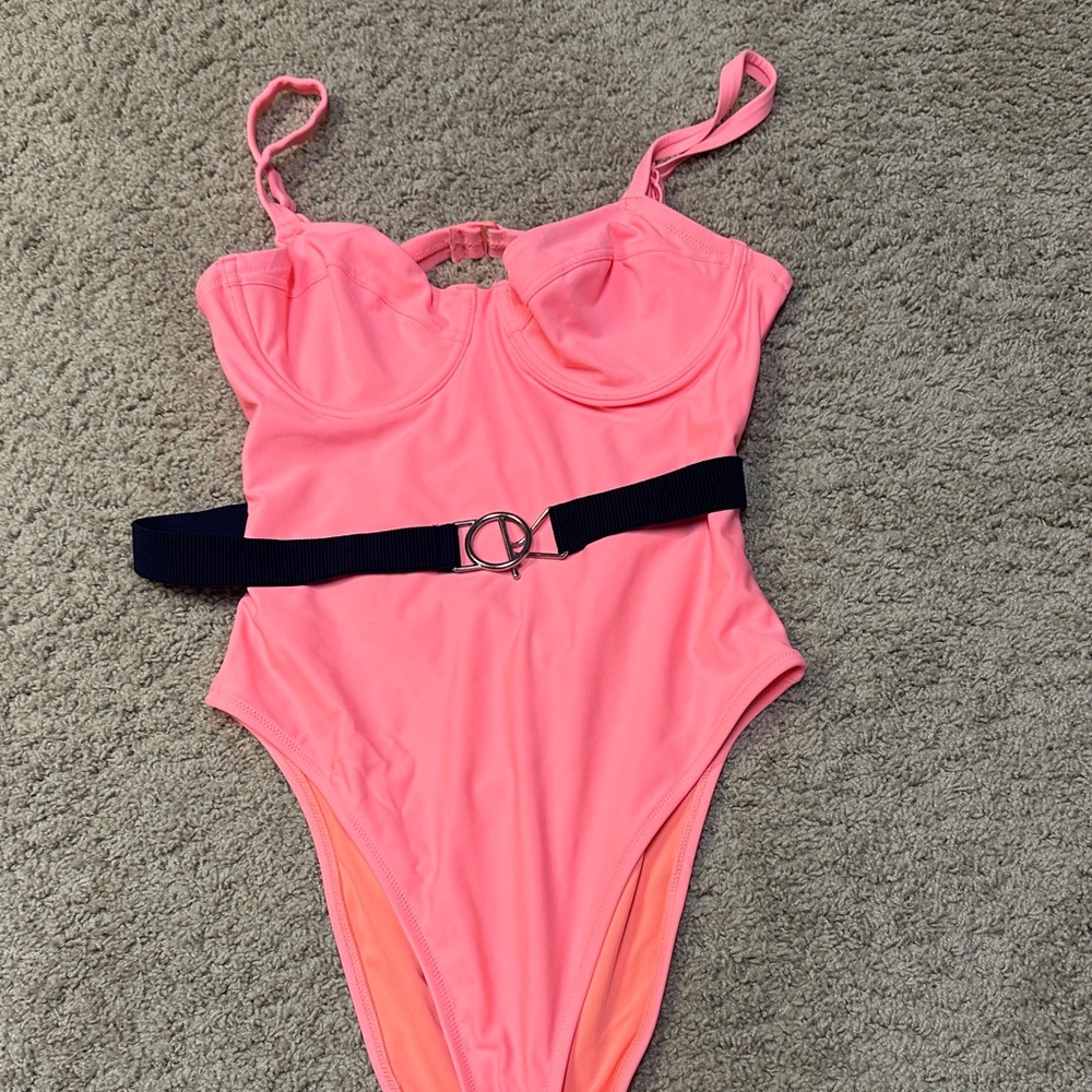 Aerie Coral One-Piece Swimsuit